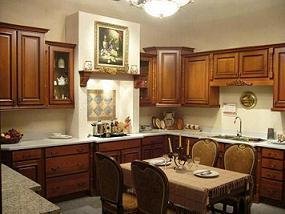 Solid Wood Oak Kitchen Cabinet Furniture With Countertop