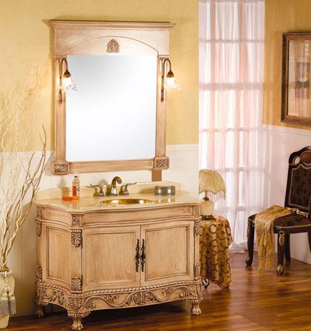 Furniture Bathroom Vanities on Download Oak Solid Wood Bathroom Vanity Cabinet Furniture With Counter