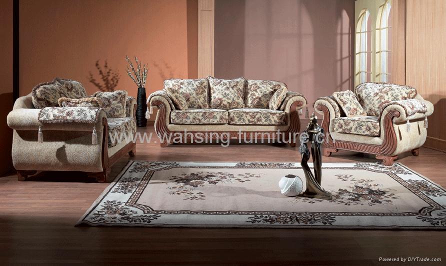 antique living room furniture on Antique Royal Solid Wood Furniture Leather Fabric Sofa Set Living Room