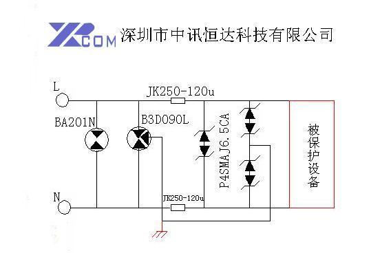 陶瓷气体放电管,RS485口保护-+BA201N+-+槟