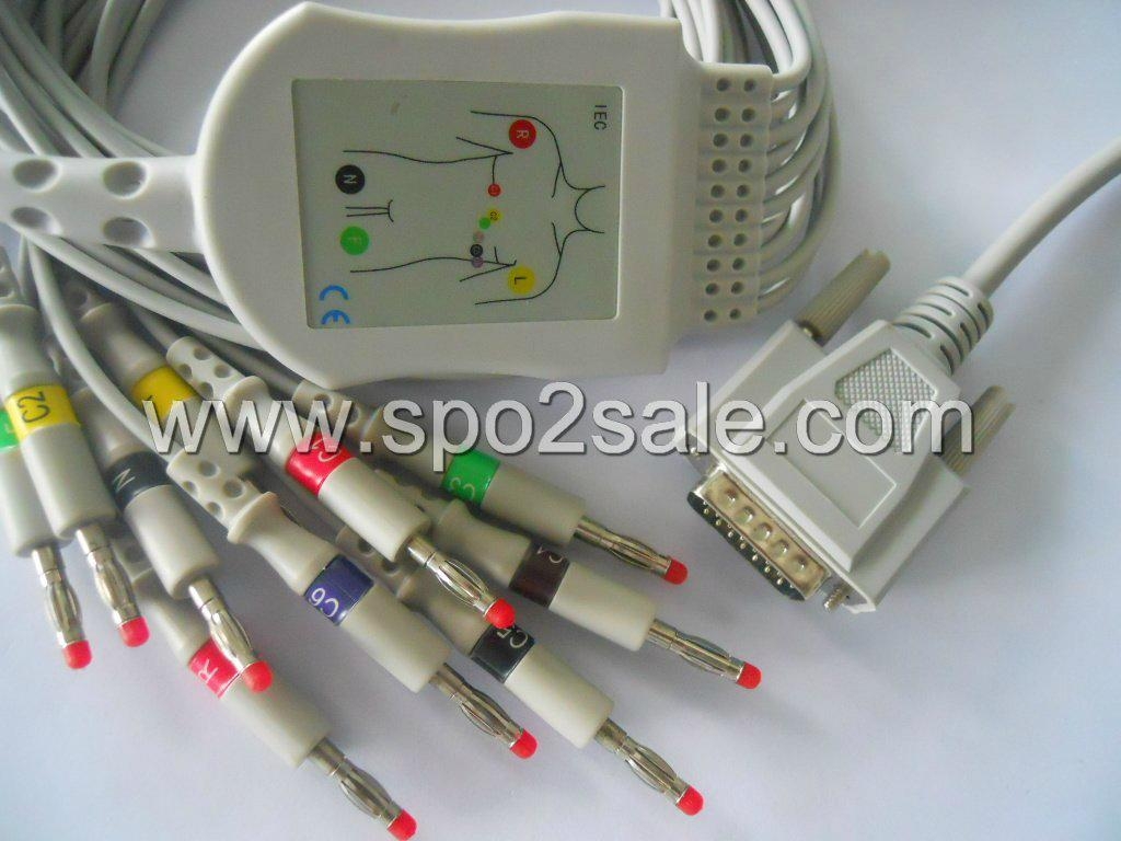 日本光电901D心电图机导联线 - BA-902D (中国