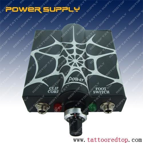 top quality tattoo power supply with cord clip and footswitch