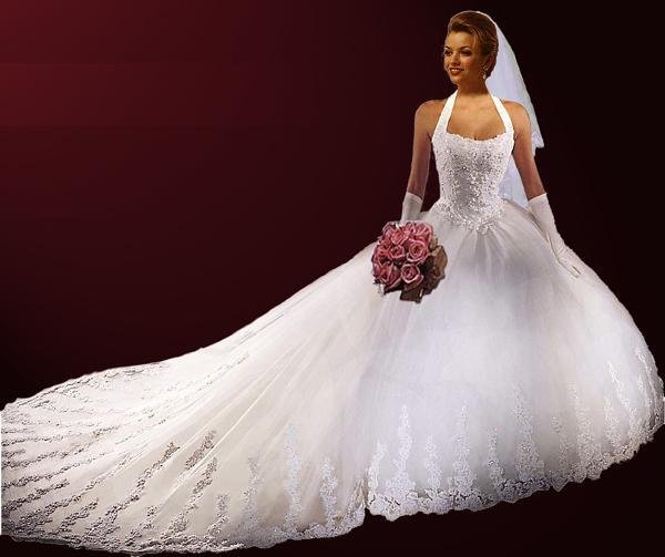 halter neck beade lace wedding gowns bridal gowns bridal wear with long 
