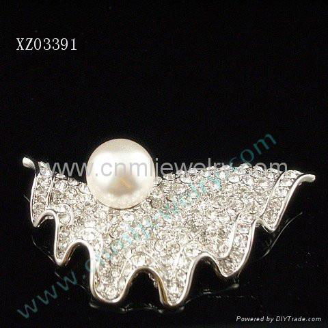 pearl brooch pearl jewelry - XZ3391\/3384 - Bea