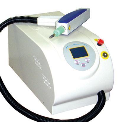 laser tattoo removal machine. Q-Switch Nd:YAG Laser tattooed