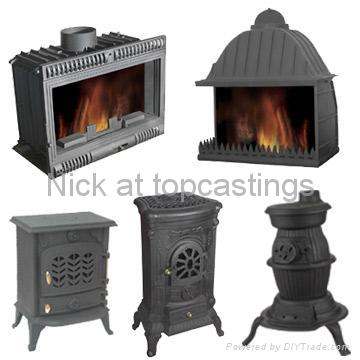 cast iron wood burning stove