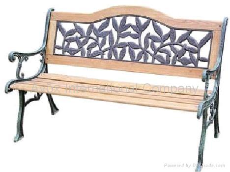 antique wrought iron bench