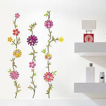 Flower Wallpaper on Flower Pattern Wall Stickers   Ps 58072   Online Shop Wall Stickers