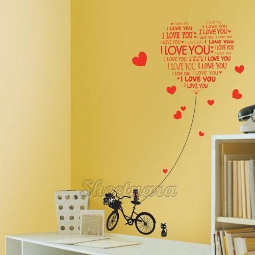 wallpaper stickers. Heart Wall Stickers