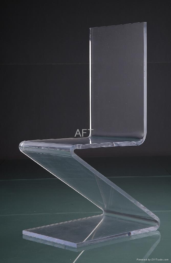 acrylic Zshaped lucite chair ,pelxiglass clear chair CY031 (Hong Kong Manufacturer) Dining