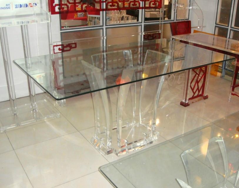 Transparent acrylic lucite glass dining table CT047 (Hong Kong