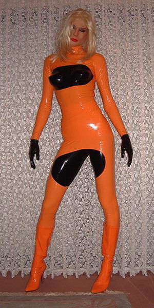 rubber wear statue