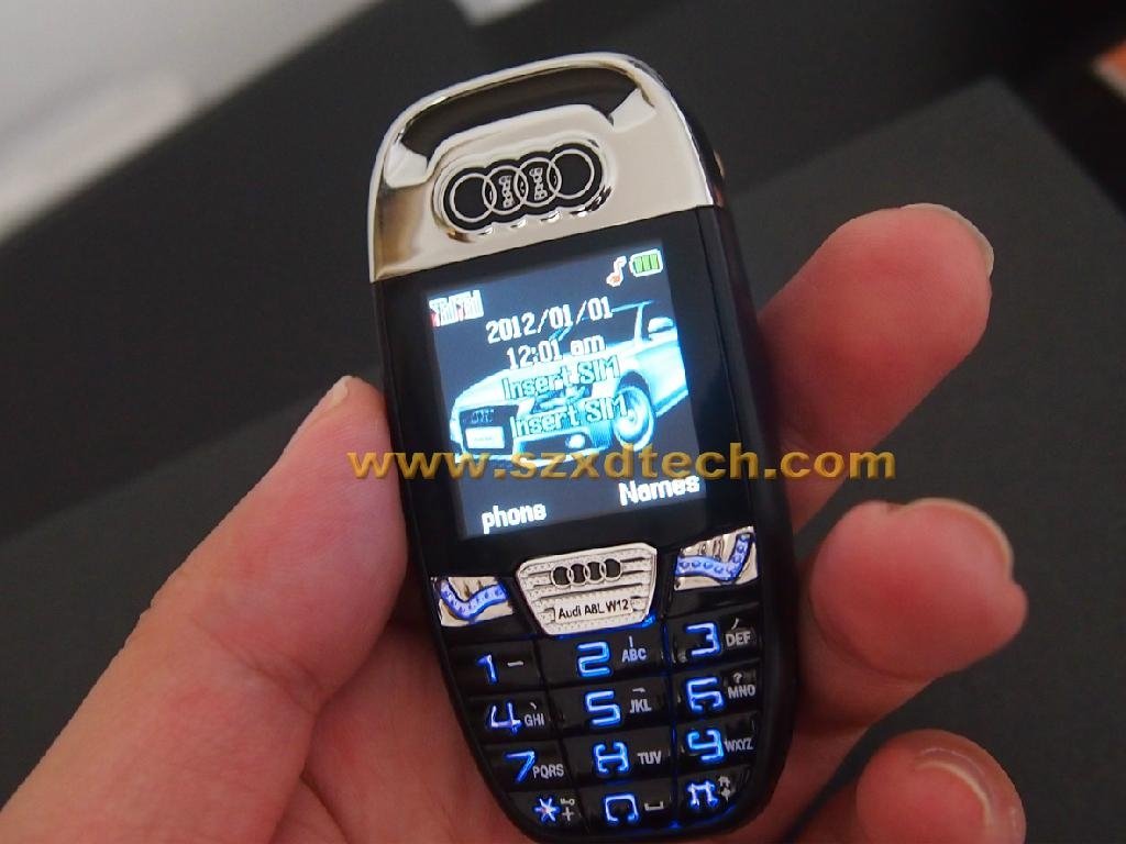 AUDIO A7 CAR KEY MOBILE PHONE SINGLE SIM CARD