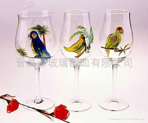 diy Trading  SG1095 Goldland  (China glass Wine painting  painting glass hand  wine Company