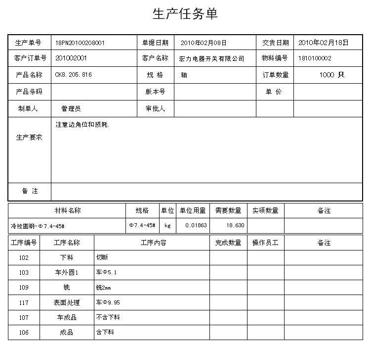 信华机械加工厂ERP生产管理软件 (中国 贸易商