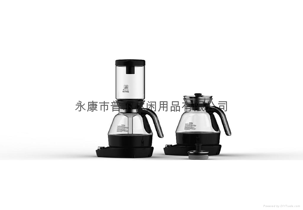 2 in 1 electric siphon coffee maker+1.0L glass kettle - ML-1636M - AML (China Manufacturer ...