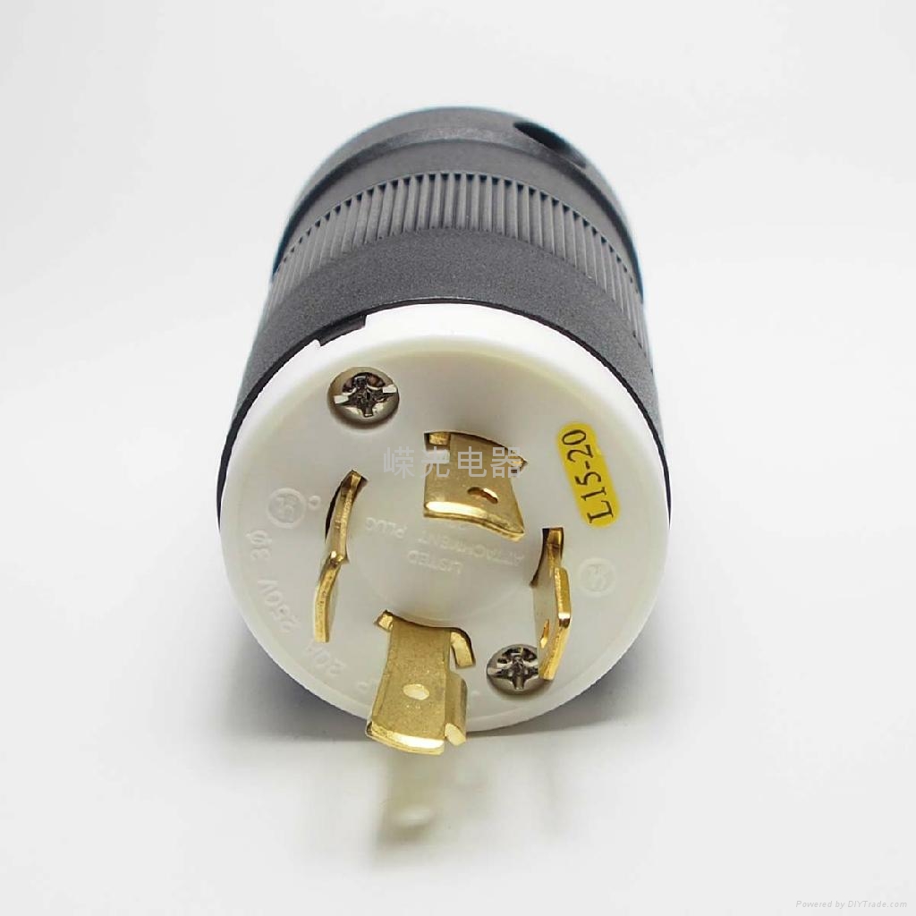 Nema L15-20p 20a 250vac Locking Plug - Jt-1420lp