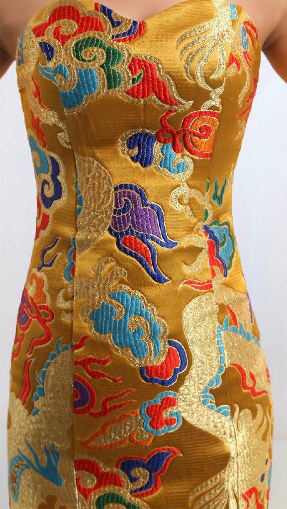 2013新款 范冰冰同款 明星款 龙袍 走秀晚礼服