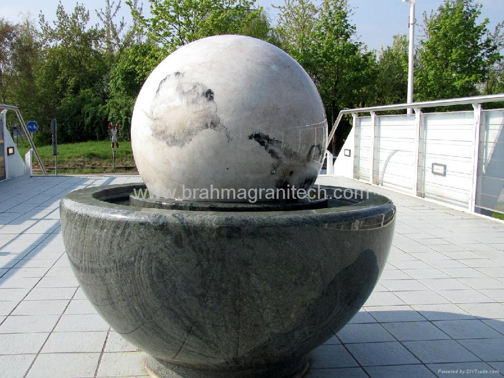 stone sphere fountains ,water ball fountain 4 feet sphere 120cm