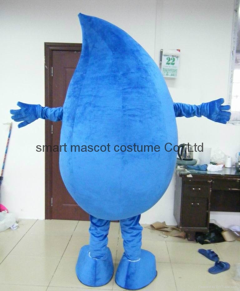 blue water drop mascot costume for adult sm 478 smart mascot