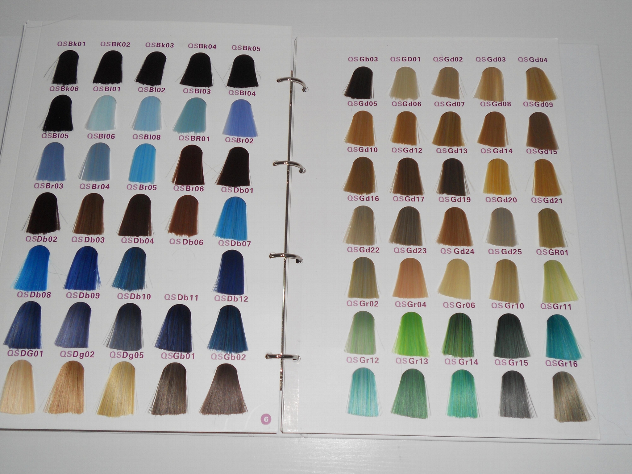 hair cream color palette cards