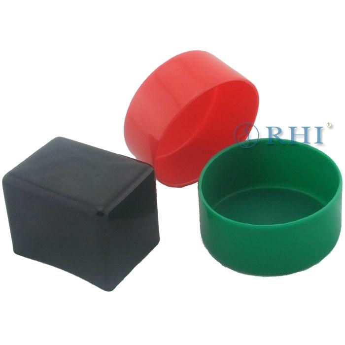 logo printed pipe end protection caps/ vinyl wire plastic end cap CS