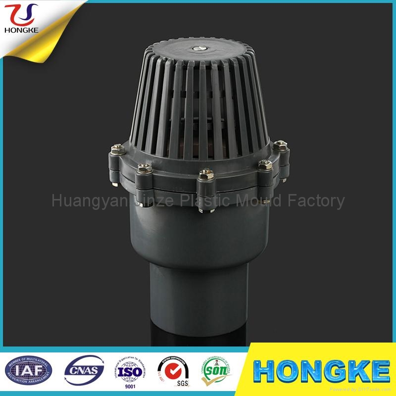 4 inch Plastic Grey PVC Foot Valve JZ4015 HomeKer (China