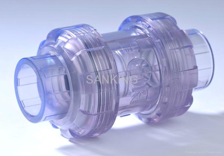 CLEAR PVC BALL CHECK VALVE CK1 SANKING (China Manufacturer