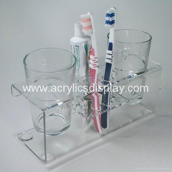 acrylic toothbrush holder display AFT12 customer's brand (China