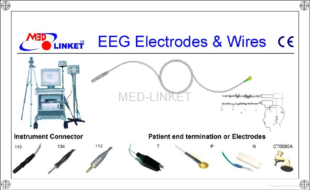 EEG/EMG Lead wires with Electrodes EEG lead wires MEDLINKET (China