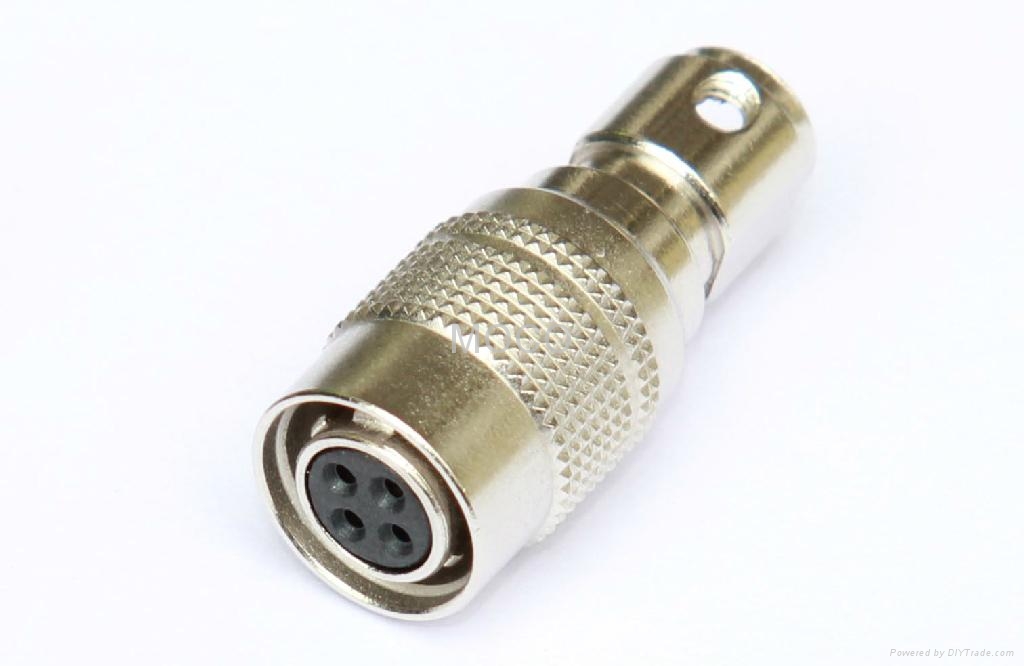 Circular Push Pull Connectors 4 pin female plug and male receptacle