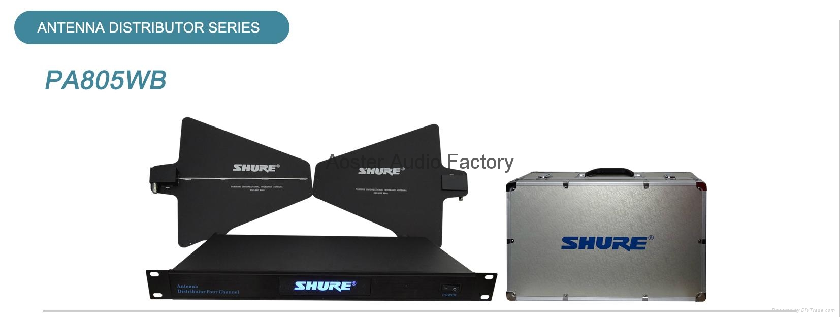 shure pa805wb directional antenna/antenna distributor for