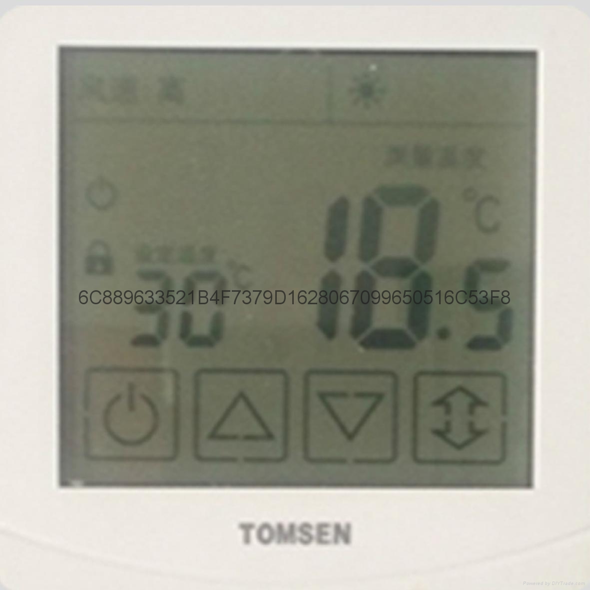 tm613系列大屏液晶显示触摸型中央空调温控器