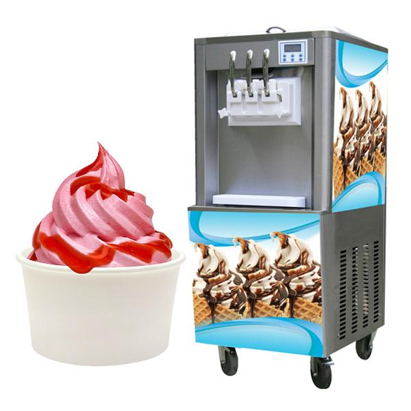 Wholesale BQ322 Sundae Ice Cream Machine, Rainbow Soft Serve Ice Cream