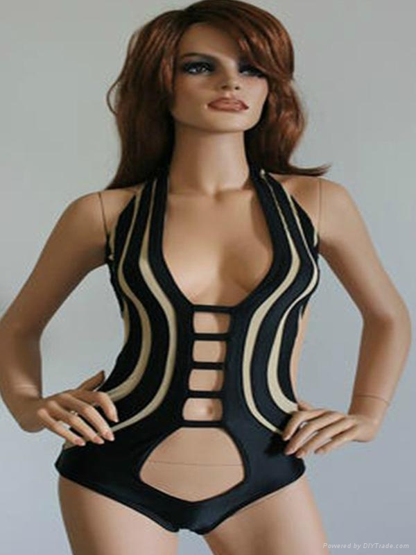 New Fashion Sexy Black Women One Piece Swimwear Beach Bikini
