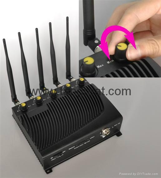Buy jammers - 5 Band Adjustable 3G 4G Cellphone Jammer with Remote Control