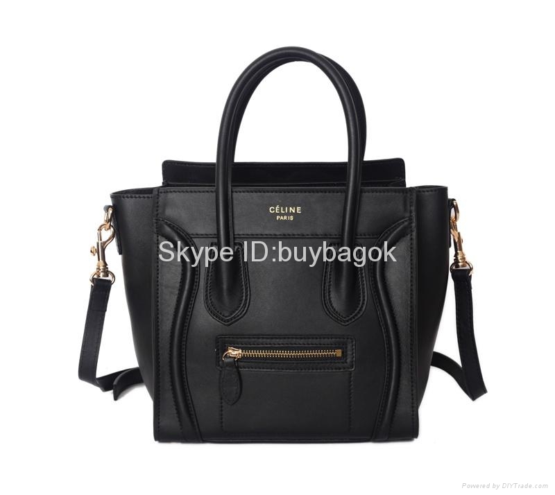 celine leather handbag classic  