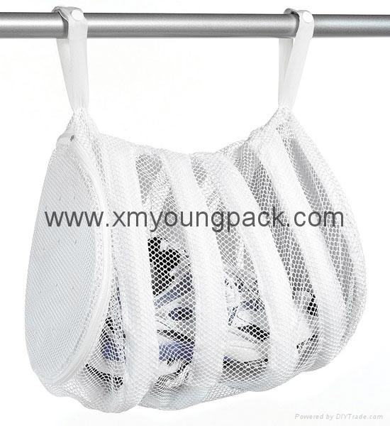 Personalized extra large heavy duty nylon mesh drawstring laundry bags