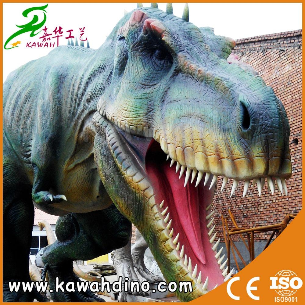 產品規格: (1)尺 寸:長15米 (2)動 作:嘴張合,眨眼,頭轉動,前肢擺動,腹部呼吸,尾巴擺動,仿真聲效。 (3)啟 動:紅外線感應 (4)顏 色:慣用色或按客戶要求 (5)電 源:110/220 VAC 50/60 Hz (6)配 件:數碼電子控制器,紅外線傳感器,語音模塊配套系統,展示牌。 (7)備 注:我們所生產的仿真恐龍或動物產品內部採用高質量鋼結構造型、由直流電機控制動作、 表皮採用高密度海綿,高檔硅橡膠和環保漆,造型師手工造型。產品形象生動逼真,動作靈活。 產品說明: 製作時間:一般25