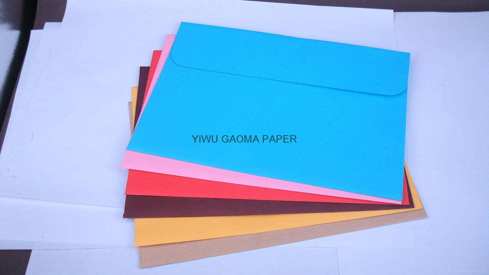 厂家直销西式彩色信封 自粘式 120g双胶纸 mailer
