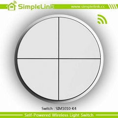 Wireless Self Powered Switches 2018 New Design Waterproof Wireless Free Stickers Switch Panel