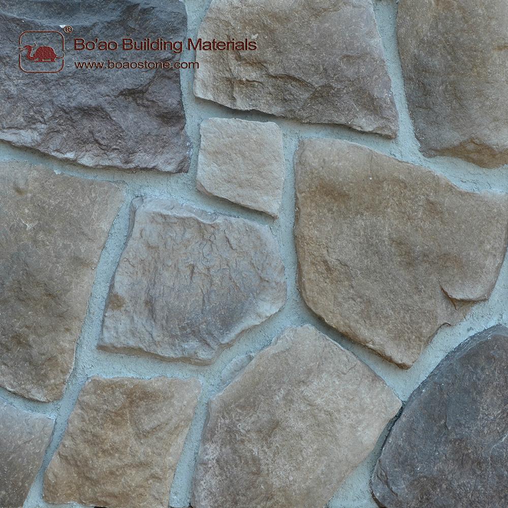 Lightweight manufactured cultured stone veneer exterior