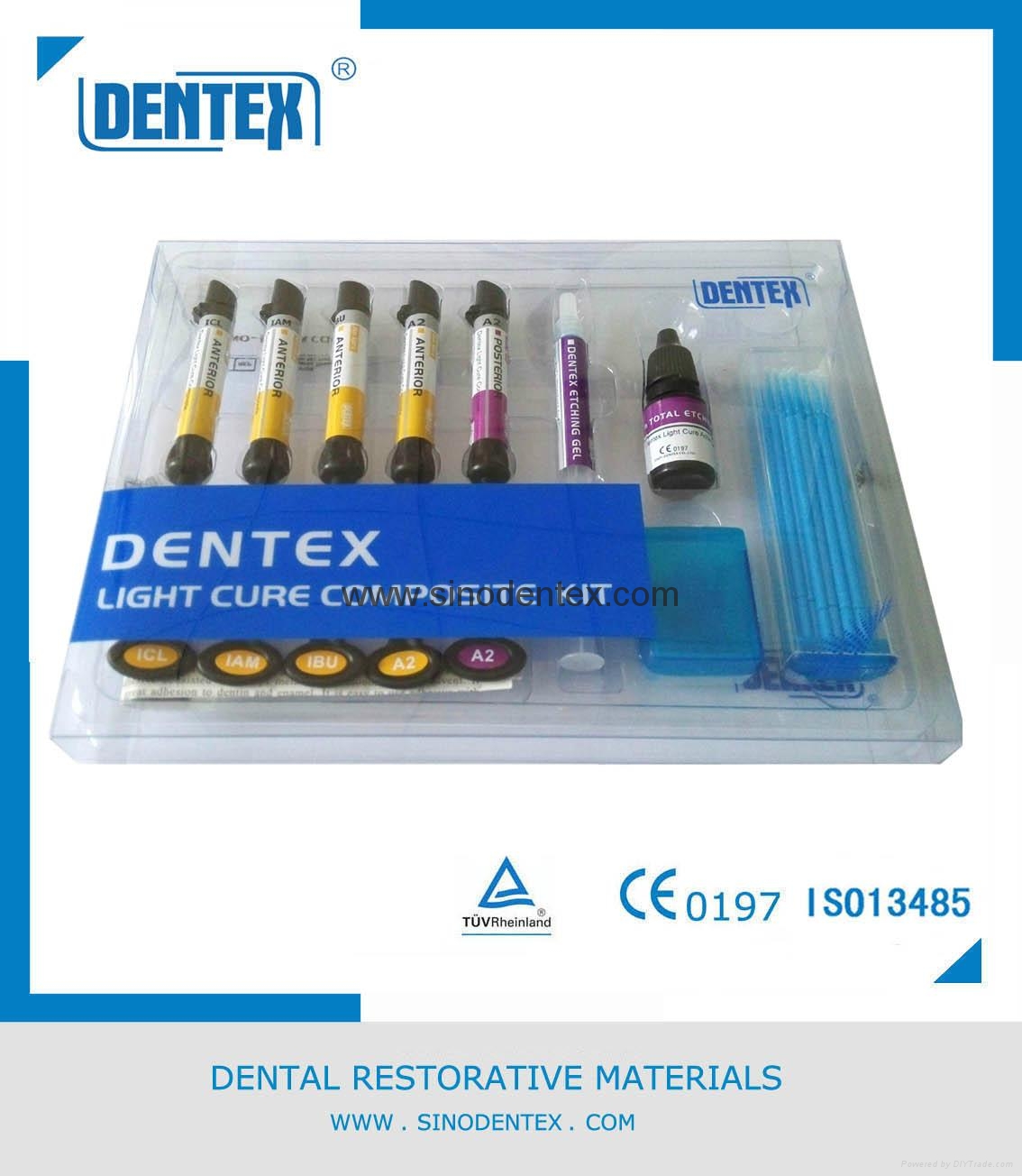 Dental Composite Dentex Anterior Light Cure Composite Kit DACK01