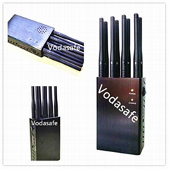 6 Bands Mobile Scrambler - High Power Mobile Phone Signal Jammer with Remote Control