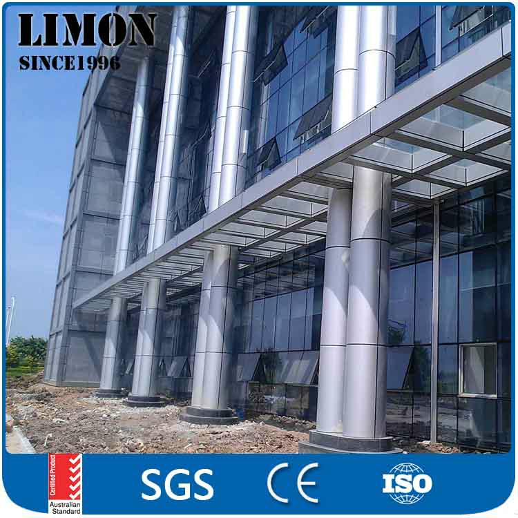 Double Glazed Aluminium Profile Glass Curtain Wall With As Lm