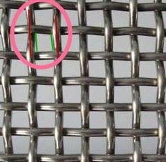 不锈钢筛网目数丝中到丝中与净孔展示图