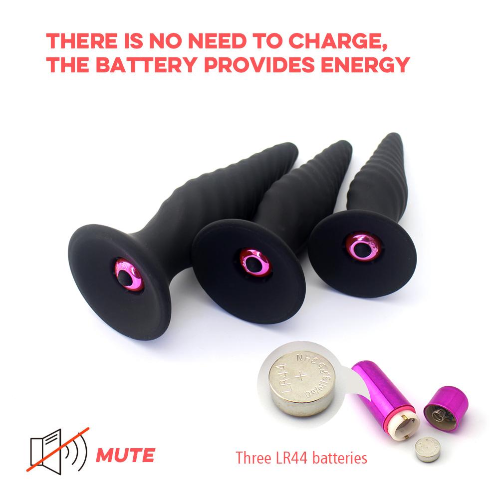 10 Vibration Modes 10 Meters Wireless Remote Control Anal Plug Anal Stopper LA 11505 RC