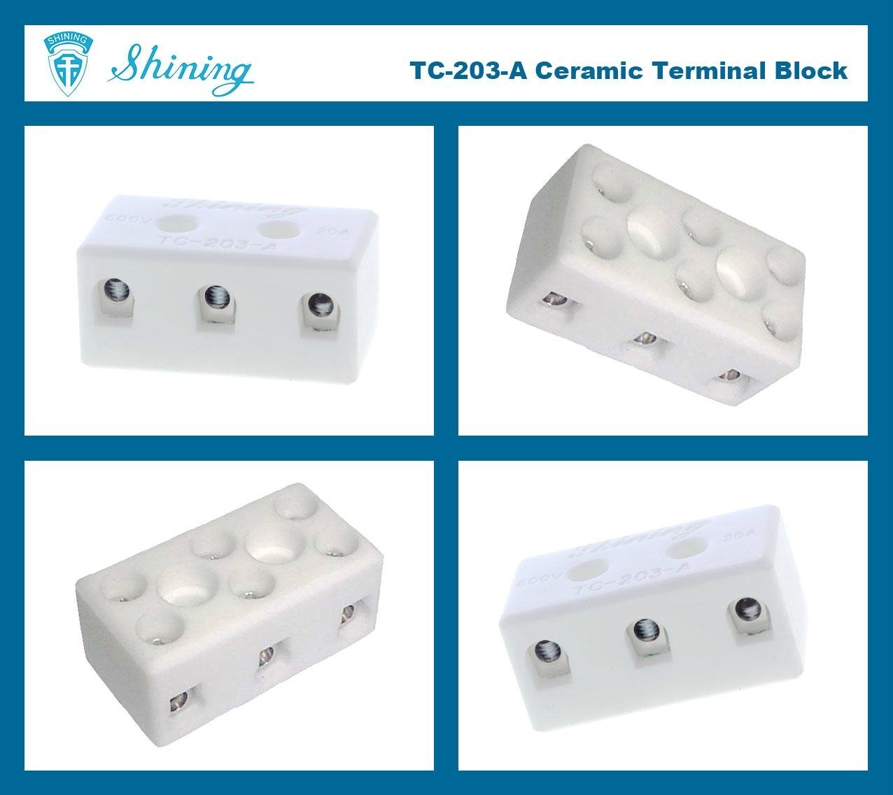  TC-203-A Ceramic Terminal Block Connector