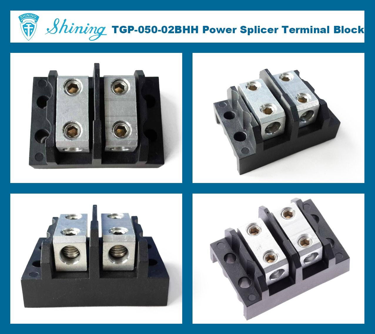 TGP-085-02BSS 600V 85A 2 Way Power Splicer Terminal Block