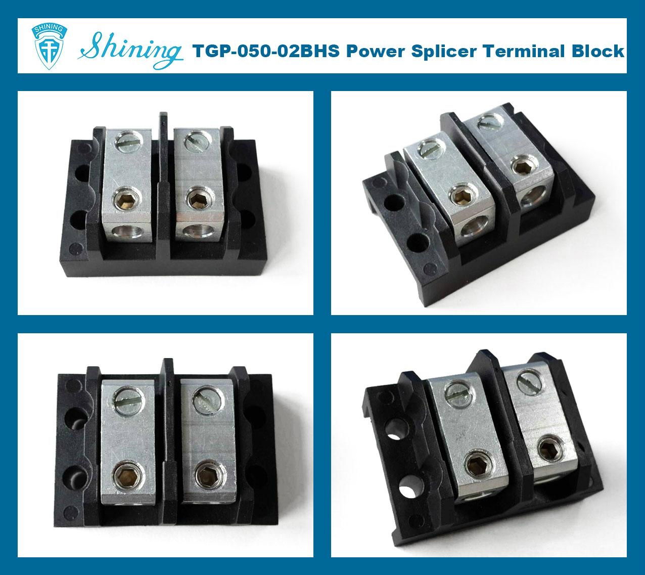 TGP-050-02BHS 85A Industrial Splicer 2 Way Power Terminal Blocks 